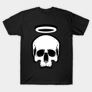 Illustration of angel skull with halo T-Shirt